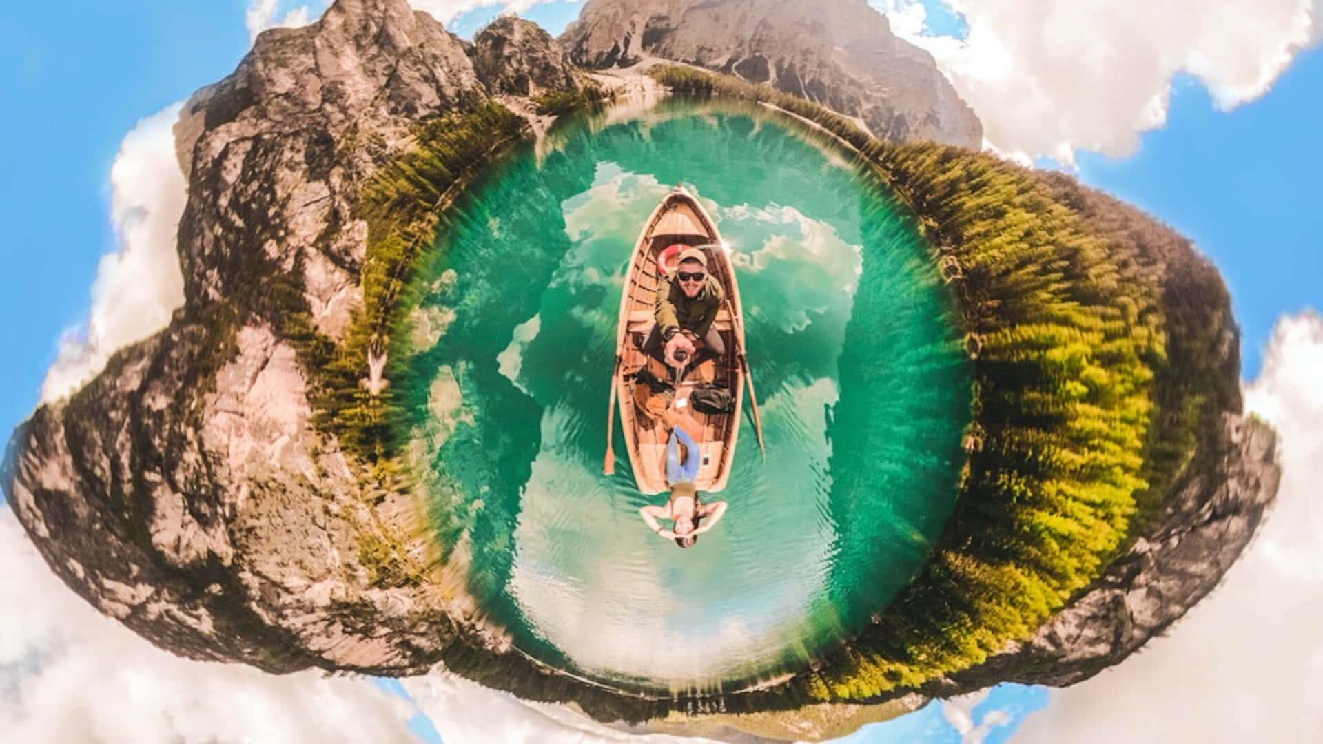 Tour 360° en lago de montaña